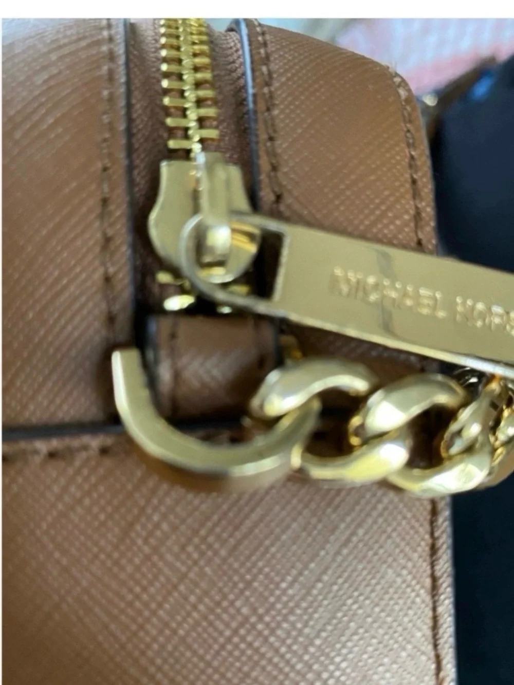 MICHAEL KORS Brown Logo Signature Crossbody Bag - Picture 10 of 11